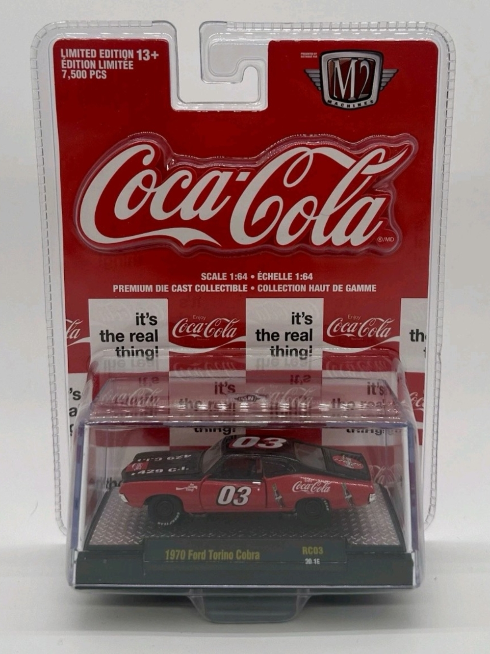 M2 Machines Coca-Cola 1970 Ford Torino Cobra RC03 20-15 Limited Edition